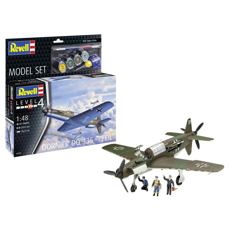 Maquette Plastique Avion : Kit modèle réduit Dornier Do 335 "Flèche" - Vitesse et histoire à l'échelle 1:48