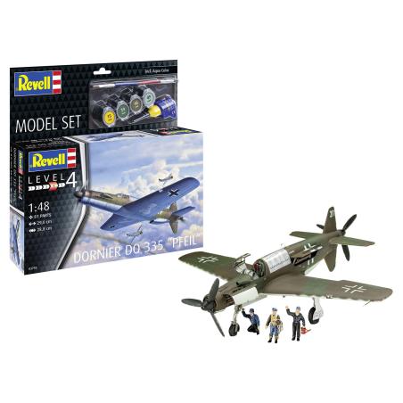 Maquette Plastique Avion : Kit modèle réduit Dornier Do 335 "Flèche" - Vitesse et histoire à l'échelle 1:48