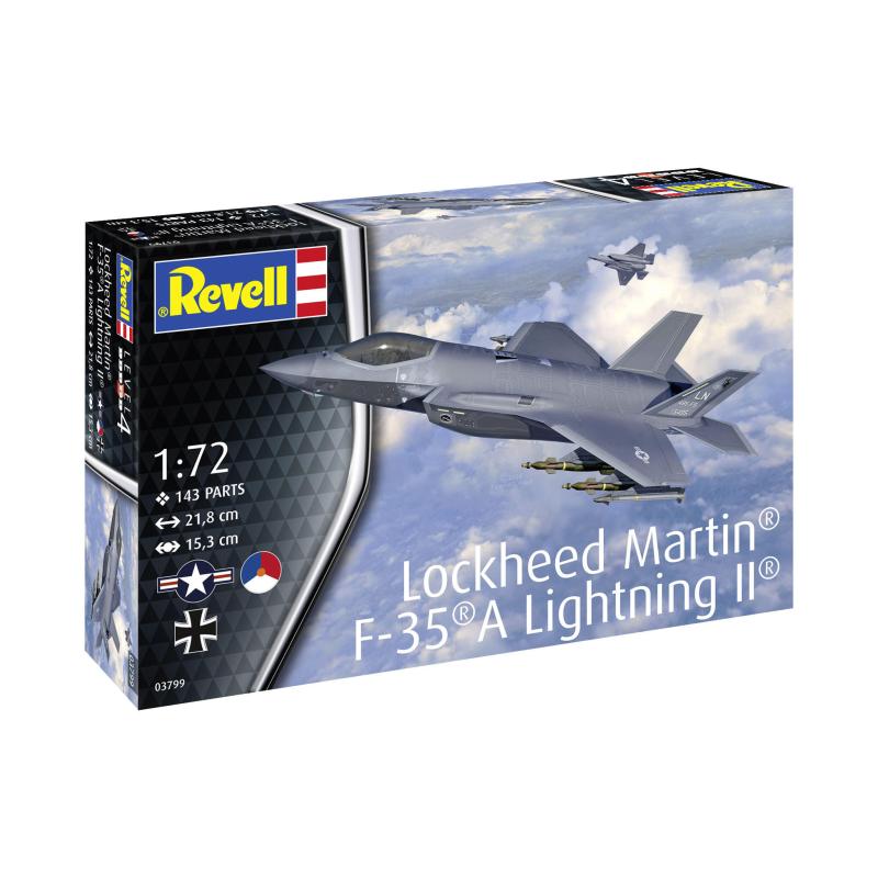 Maquette Plastique Avion 1/72 : Lockheed Martin F-35A Revell RV03799