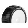 Pneus Louise RC - B-HORNET - Buggy 1/8 - Montés - Super tendres - Jantes blanches - Hexagone 17 mm - L-T3150VW