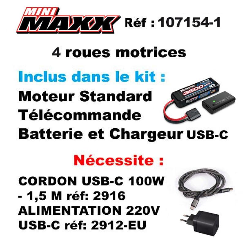 MINI MAXX BL-2S VERT USB AVEC ACCUS / CHARGEUR USB