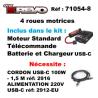 Traxxas Mini E Revo 4WD RTR 1/16 bleu 71054-8