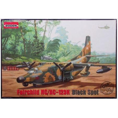 Maquette Plastique Avion 1/72 : FAIRCHILD NC/AC-123K Roden 058