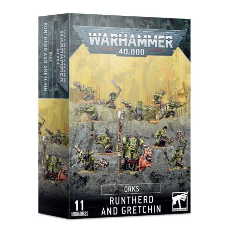 WARHAMMER 40K  -  ORKS  -  RUNTHERD AND GRETCHIN 50-16