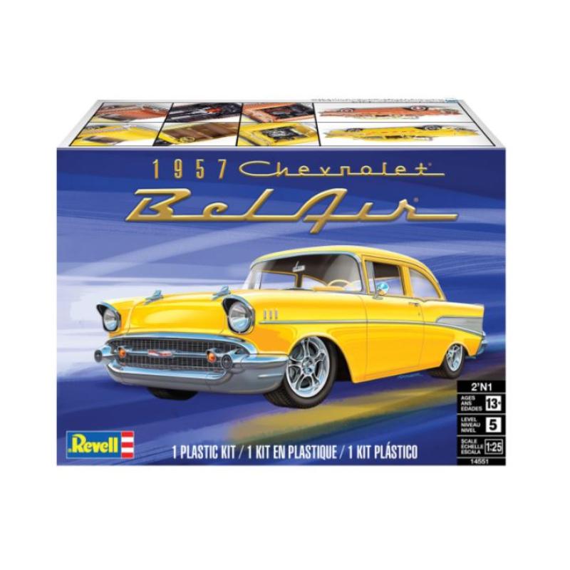 Maquette Voiture Plastique 1/25 : '57 Chevy Bel Air REVELL : 14551