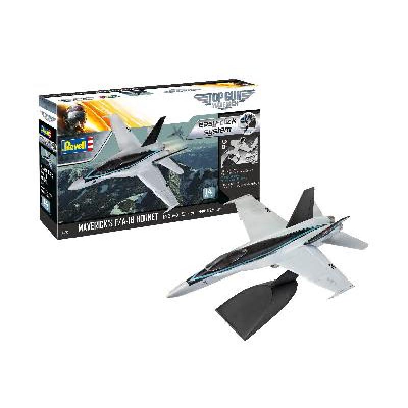 Maquette Plastique Avion 1/72 F/A-18 "HORNET" - PILOTE MAVERICK - FILM "TOP GUN" - SÉRIE EASY KIT Revell