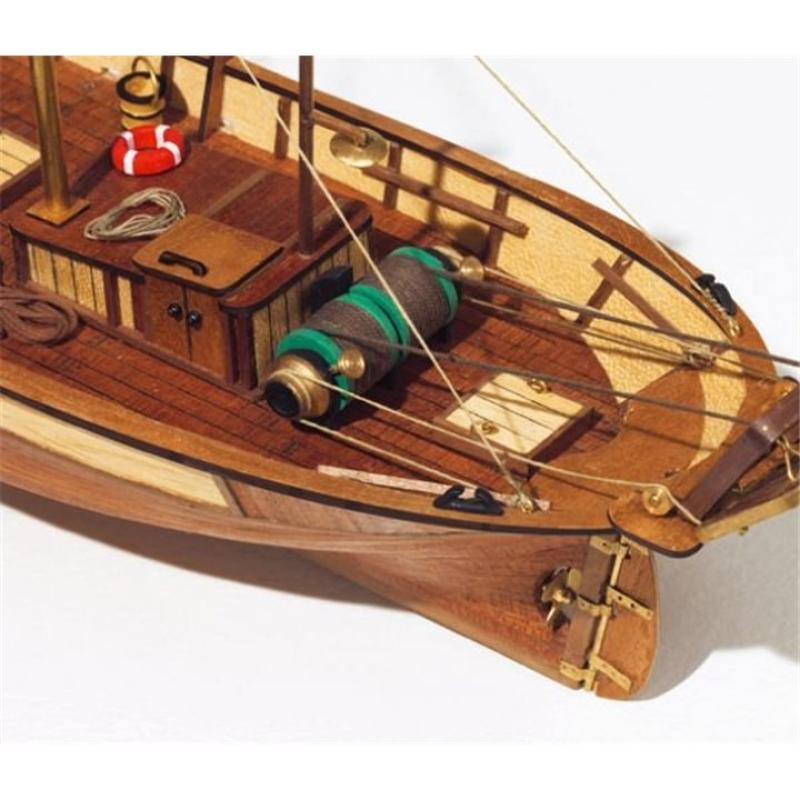 Maquette Bois Bâteau Occre Bateau de pêche de Palamós 
