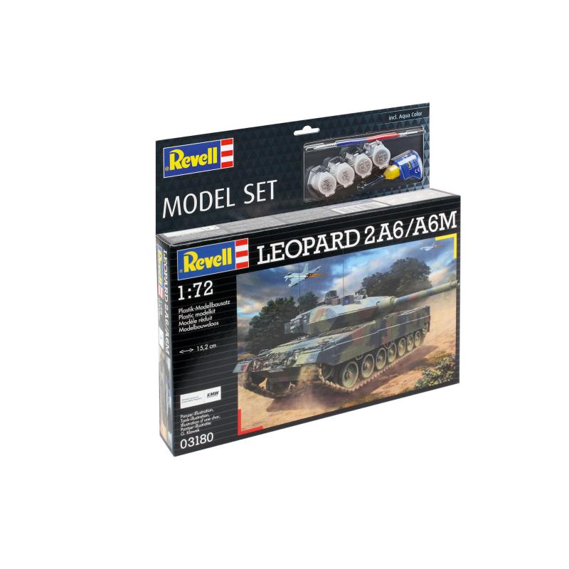Maquette PlastiqueMilitaire 1/72 LEOPARD 2A6/A6M Revell 63180
