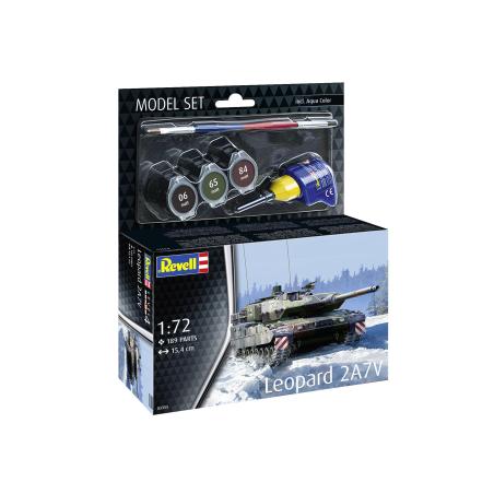 Maquette Plastique Militaire 1/72 Model Set Leopard 2 A7V Revell 63355