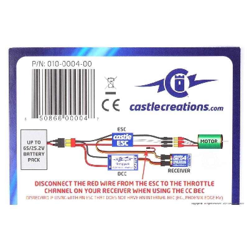 Castle Creations - CC Bec 10A - Voltage max. 25V - 6S