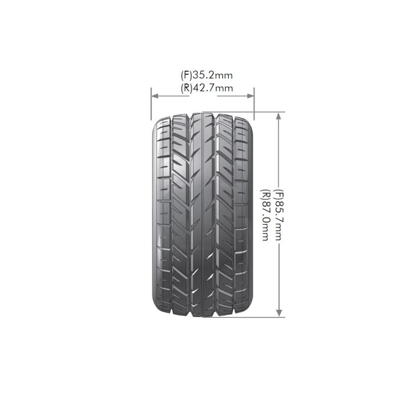 ROUES ROCKET 1:10 BUGGY 4WD AVANT TIERS 2PCS LOUISE RC