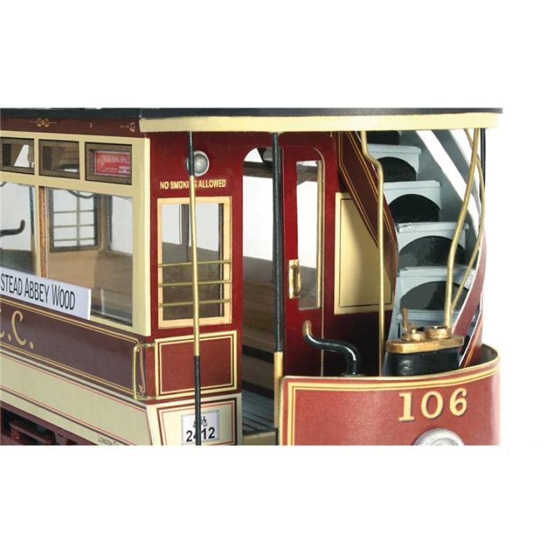 Maquette bois OCCRE Tramway 106 de Londres