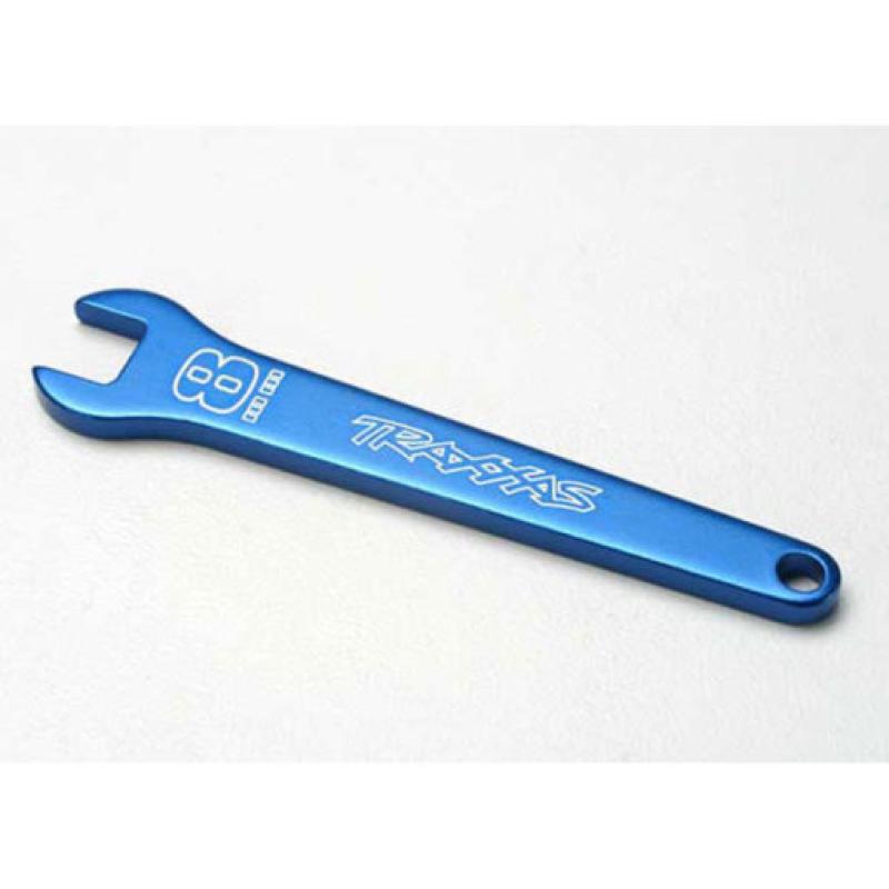 CLE PLATE 8MM ALU ANODISEE BLEU